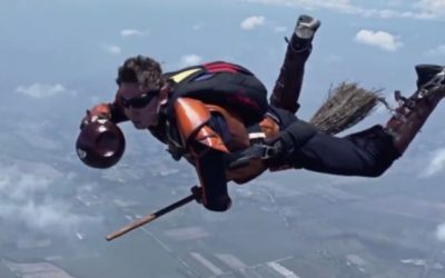 Skydivers make ‘Harry Potter’ dreams come true by playing mid-air Quidditch