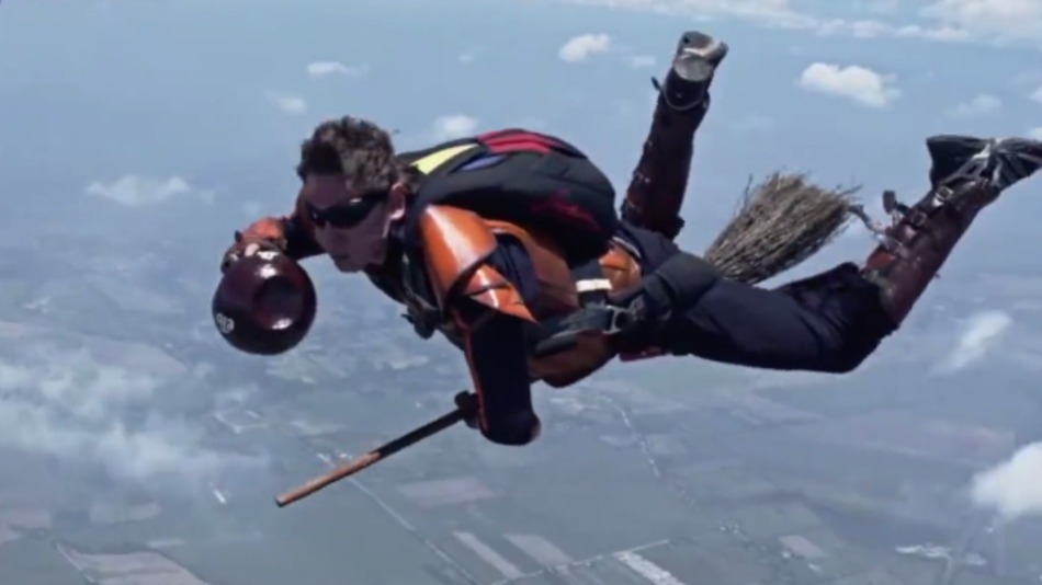 Skydivers make ‘Harry Potter’ dreams come true by playing mid-air Quidditch